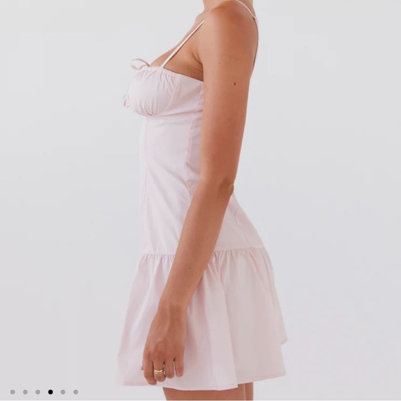 Peppermayo Romantic Charm Bustier Mini Dress - Baby Pink - Picture 3 of 4